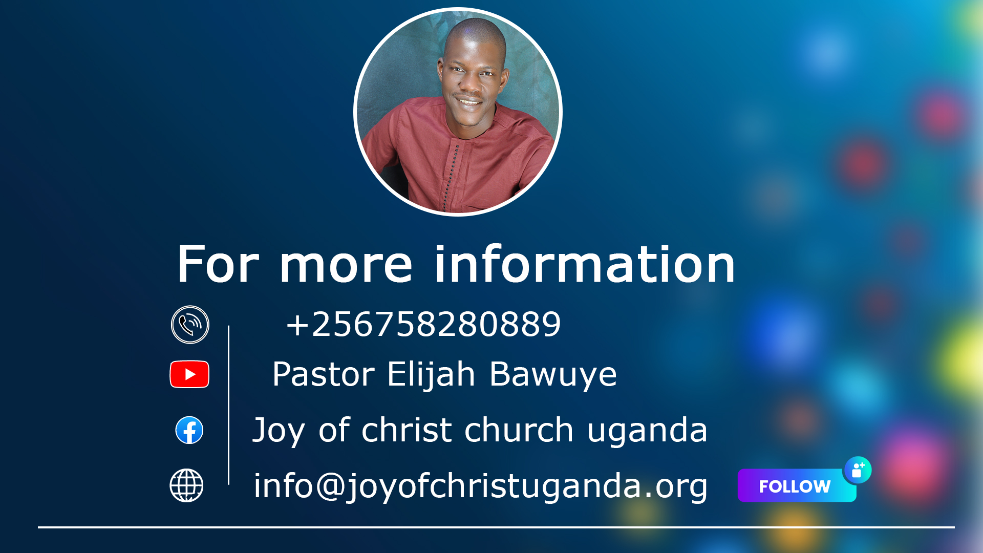 For more information